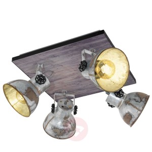 Lampa sufitowa Barnstaple,styl industrialny,4-pkt.