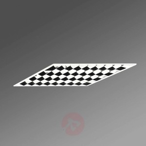 UED -lampa sufitowa raster paraboliczny błyszcząca