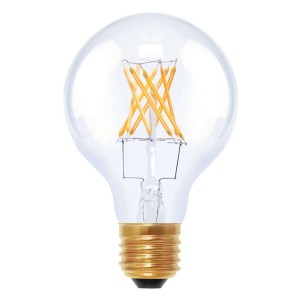 Żarówka kulista LED E27 6W 922 G80 z włóknami