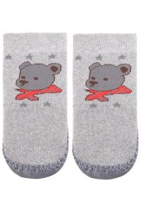 SKARPETKI ZE SKÓRZANĄ PODESZWĄ HOME SOCKS CHŁOPIĘCE