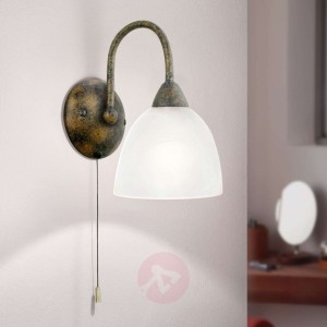 Dekoracyjna lampa ścienna Dionis kolor rdzy