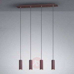 Lampa wisząca Marley rdza 4-punktowa