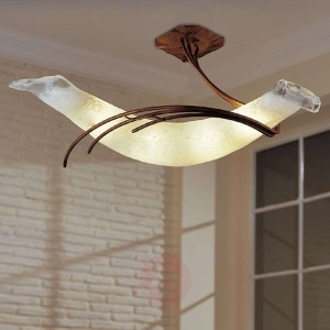 Stylizowana lampa sufitowa ROMA 30 miedziana