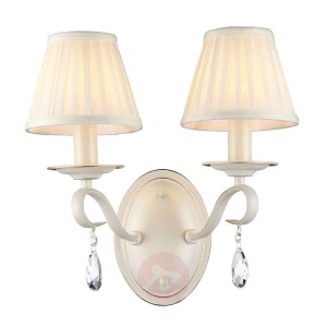 Lampa ścienna Brionia z satynowymi kloszami