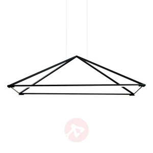 Grok Tubs lampa wisząca LED czarna matowa 120x80cm