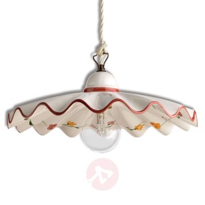 Ceramiczna lampa wisząca AMETISTA na łańcuchu