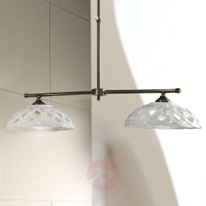 Ceramiczna 2-punktowa lampa wisząca Emanuel