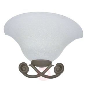 Atrakcyjna lampa ścienna ANTIK z matowym kloszem