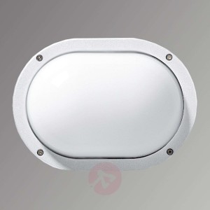 Praktyczna zewn. lampa ścienna EKO, biała