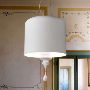 Elegancka lampa wisząca Eva S3+1 biała
