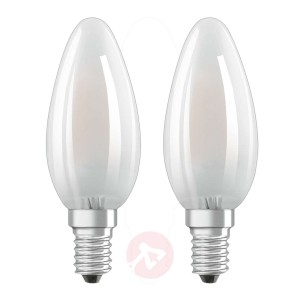OSRAM żarówka świeca LED E14 4W ciepła biel 2szt.