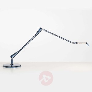 Aledin Tec – przegubowa lampa stołowa LED, nieb.