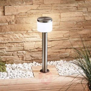 Lampa cokołowa LED Cathleen, stal szlachetna