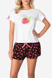 POUPEE BAWEŁNIANA PIŻAMA STRAWBERRY