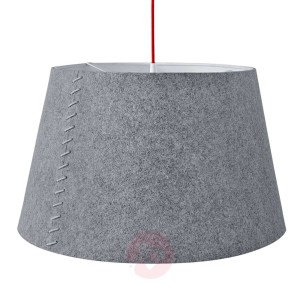 Alice - szara lampa wisząca LED z filcu, 50 cm