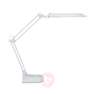 LED lampa stołowa Atlantic m. Stojak biały