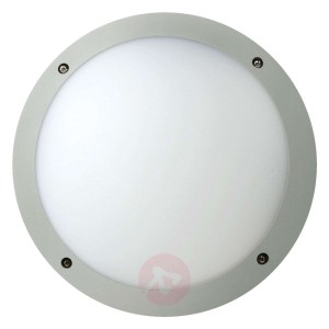 Stabilna lampa sufitowa LED Fonda,okrągła, srebrna