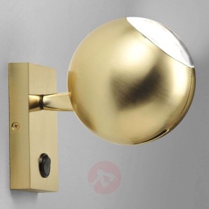 Futurystyczny kinkiet LE Bo-La, złoty