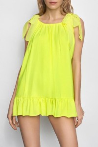 NEONOWA TUNIKA PLAŻOWA FUNNY LIME