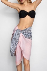 CHUSTA PLAŻOWA W ZWIERZĘCE WZORY DESERT WIND 01