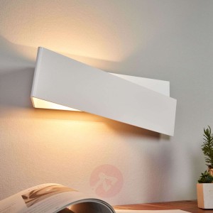 Lampa ścienna Zig Zag w kolorze białym 43 cm