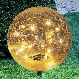 Okrągła solarna lampa dekoracyjna Nurel 25 cm