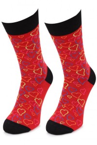 Skarpetki męskie w serca valentine