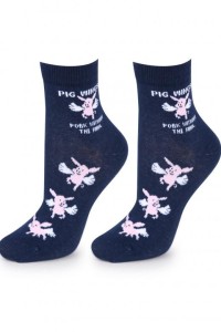 Skarpetki damskie ze świnkami sc pig wings