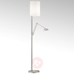 Lampa stojąca LED Nola, matowy nikiel