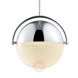 Lampa wisząca Chris z efektem krystalicznym i LED