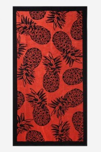 Poupee prostokątny ręcznik plażowy Ananas
