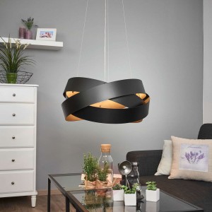 Lampa wisząca Pura, czarna