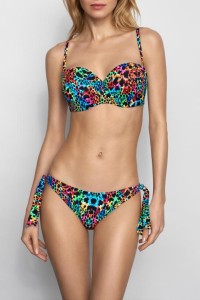 Wiązane figi kąpielowe w cętki Bahamas 2 multicolour