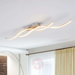 Lampa sufitowa LED Safia w formie fali, 2-punktowa