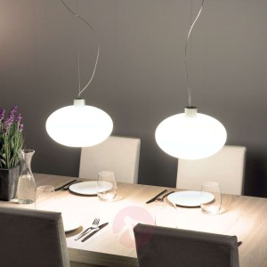 Designerska lampa wisząca AIH 28cm kremowa matowa