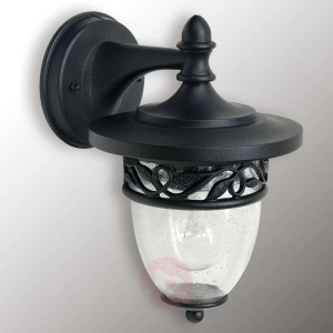 Zewnętrzna lampa ścienna BURFORD, dmuchane szkło