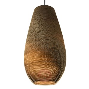 Drop kartonowa lampa wisząca 36 cm