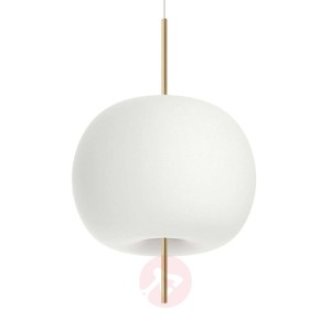 Kundalini Kushi lampa wisząca Ø 43cm mosiądz/biała