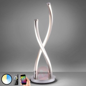 Sterowana zdalnie lampa stołowa LED Q-Malina