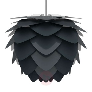 Lampa wisząca Aluvia mini, antracytowy klosz