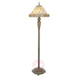 Lampa stojąca Diamond z kloszem Tiffany