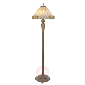 Lampa stojąca Diamond z kloszem Tiffany