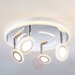 Lampa sufitowa LED Enissa, okrągła, 4-punktowa