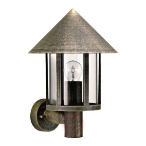 Lampa ścienna zewnętrzna Torcia brązowy mosiądz