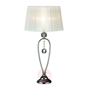 Elegancka lampa stołowa CHRISTINEHOF, biała