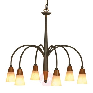 Lampa wisząca STELLA w kształcie korony 6-punktowa