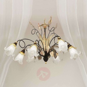 Kwiatowa lampa wisząca Giuseppe 8-punktowa