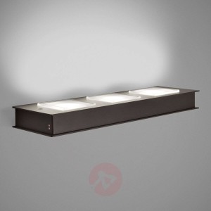 Czarny kinkiet LED Quarter, 3-punktowy