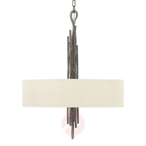 Tekstylna lampa wisząca Spyre, antracyt