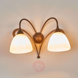 Lampa ścienna LUCA w stylu dworkowym 2-punktowa